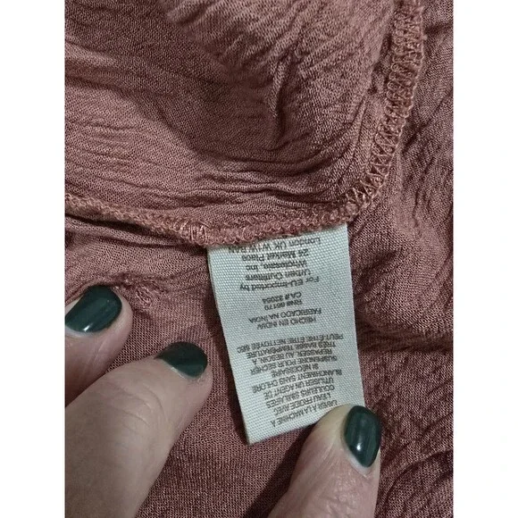 Free People Embroidered Fable Midi Dress Raspberry Pink Mauve Festival Sz Small - Picture 7 of 9